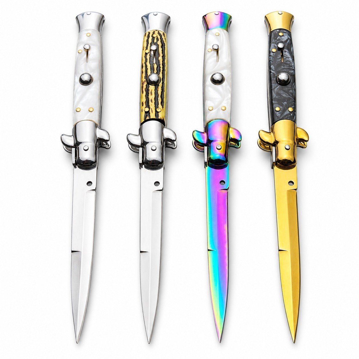 8.75 Inch Italian Stiletto Switchblade Knife – Automatic