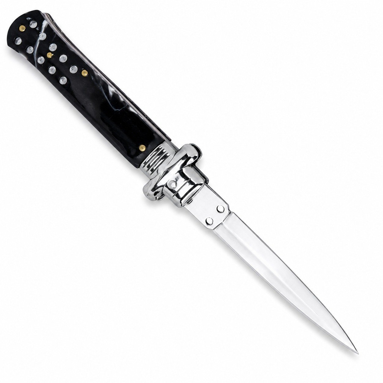 Multifunctional Folding Stiletto Knife with Box Opener