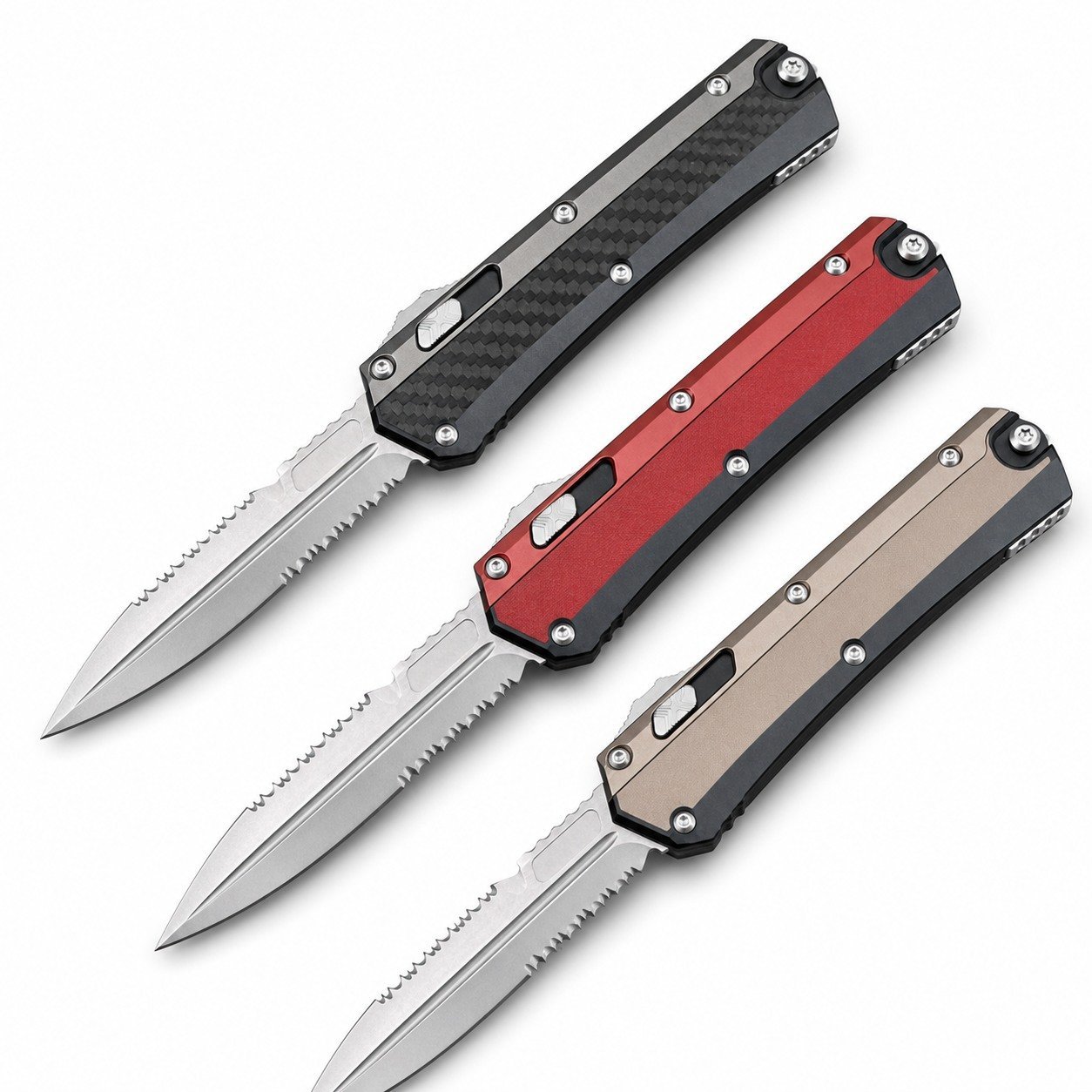 Snake God Double-Serrated OTF Knife